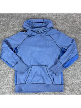 Nike Therma-Fit Blue Hoodie Sweatshirt Size L - Activewear, Athleisure, Sporty
